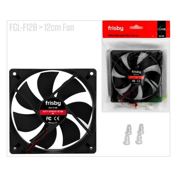 FRISBY FCL-F12B 120MM KASA FANI ürün görseli 1