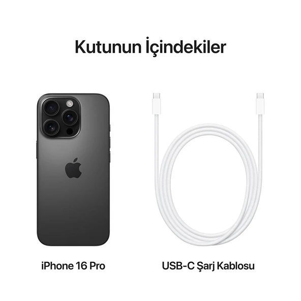 Apple iPhone 16 Pro 256 GB Siyah Titanyum - 2