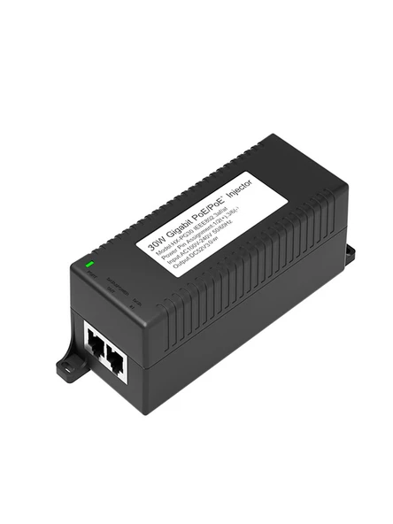 Anunnaki AN1030 Gigabit PoE Injector | 30W 1000Mbps IEEE802.3af/at IP Kamera Network Güç Adaptörü - 1