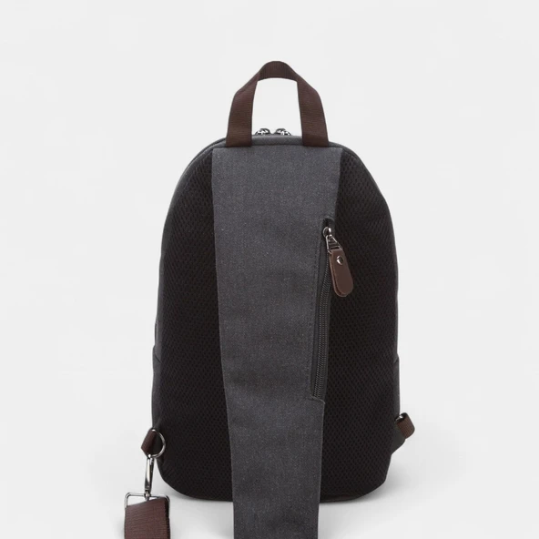 Lederax Kanvas Kumaş Göğüs Çantası Bodybag LD581 - 3