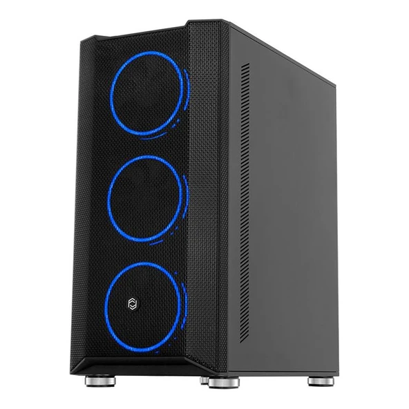 FRISBY FC-9405G 650W 80+ 4X120MM DUAL RING RGB FAN USB 3.0 MİDİ TOWER SİYAH KASA - Resim 2