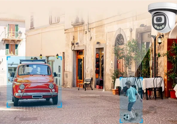 4Mp 4k Dome IP Kamera 2.8mm Geniş Açılı Gece Görüşlü Mikrofonlu Ses Kayıtlı Onvif Led Aydınlatmalı - Resim 5