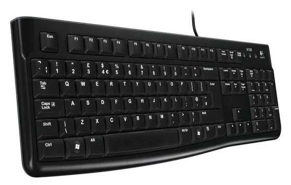 LOGITECH K120 Q USB KABLOLU KLAVYE SİYAH 920-002505 ürün görseli 1