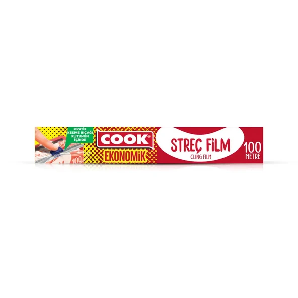Cook Streç Film 30 cm x 100 Mt Kayar Bıçak Hediyeli