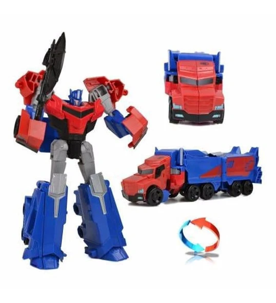 Transformers T-Warrior Metal Gövde Optimus Prime Robot Araba - 3