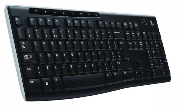 LOGITECH K270 Q TR MM KLAVYE KABLOSUZ SİYAH 920-003761 ürün görseli 1