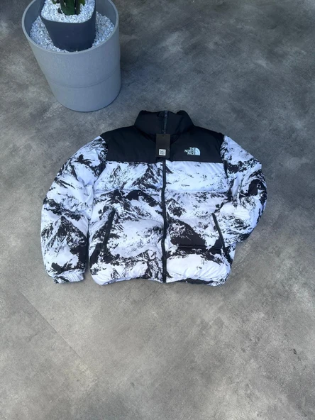 TNF Baskılı Şişme Mont - 2