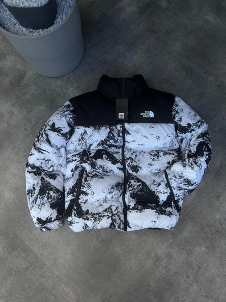 TNF Baskılı Şişme Mont - 4