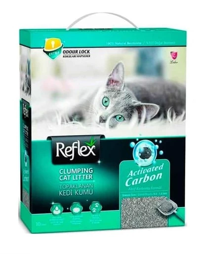 Reflex Aktif Karbonlu Topaklaşan Kedi Kumu 10 Lt x 2 Adet ürün görseli