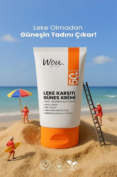 Wou Leke Karşıtı Yüksek Koruma Güneş Kremi Spf50 50 ml - 6