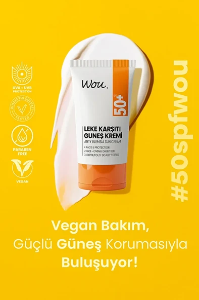 Wou Leke Karşıtı Yüksek Koruma Güneş Kremi Spf50 50 ml - 3