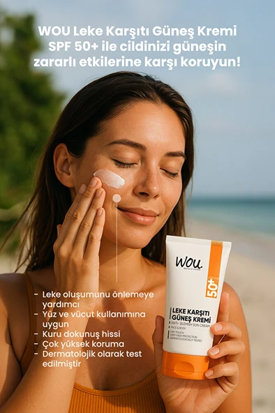 Wou Leke Karşıtı Yüksek Koruma Güneş Kremi Spf50 50 ml - 2