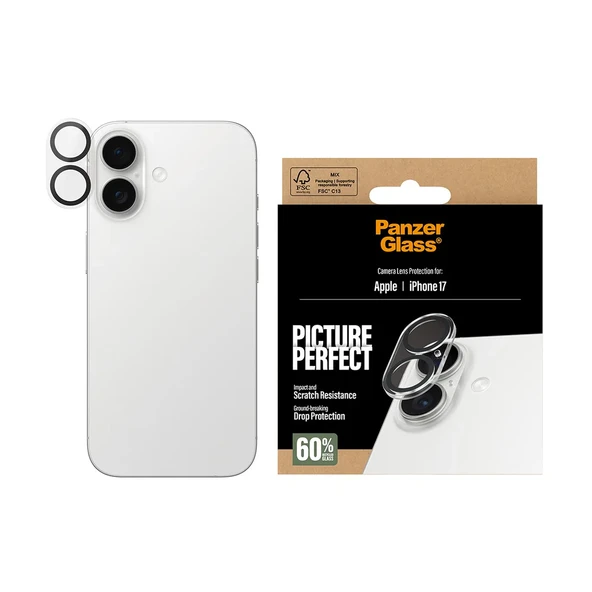 Panzerglass PicturePerfect iPhone 17 Şeffaf Kamera Koruyucu - 1