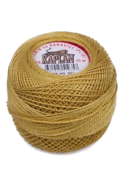 3 Adet Kaplan Etamin Ve Kanaviçe İpi 8 No Kod/Renk: 604 - 110 - 581 - Ryl - 3