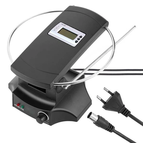 PowerMaster SG-029A Saatli UHF-VHF TV Üstü Anten İç Mekan TV Anteni ürün görseli 1