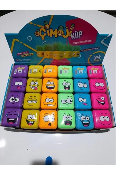 Sezen Çim Adam Çimoji Küp Çok Renkli 1 Adet - 3