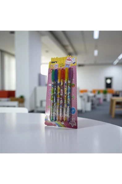 MyClean Parıltılı Jel Tükenmez Kalem 6 Renk