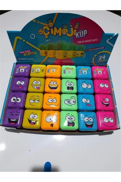 Sezen Çim Adam Çimoji Küp Çok Renkli 1 Adet - 5