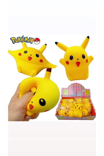 sukuşi Pikachu Squishy 10cm Yapışkan