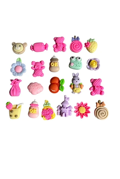 MyClean Yapışkanlı Terlik Süsü 10 Adet Karışık Gönderim - 2