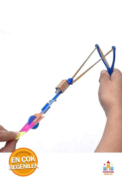 PapatyamPartiEvi Parlayan Led Işıklı Uçan Sapan Fırıldak - Eğlencenin Işıkla Buluşması! - 5