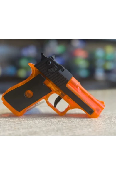 BalonKasaba Mini Glock Su Tabancası 13x10 cm Kaydırmalı Kızaklı Su Tabancası Kaliteli - 4
