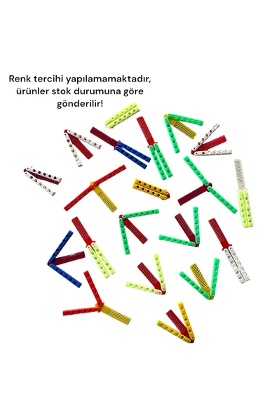 tollihy brinco Katlanabilir kelebek tarak oyuncak, stres giderici, eğlenceli ve hafif tasarım - 4