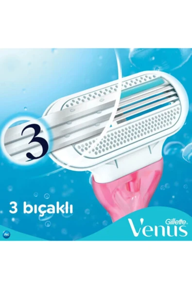 Gillette Venus Sensitive Pembe Tıraş Bıçağı 3'lü - Resim 2