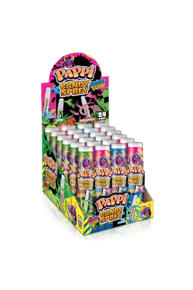 Candy Pappi Sprey Şeker (2 ADET) Ahududu-çilek-elma Aromalıdan 2'si - 2