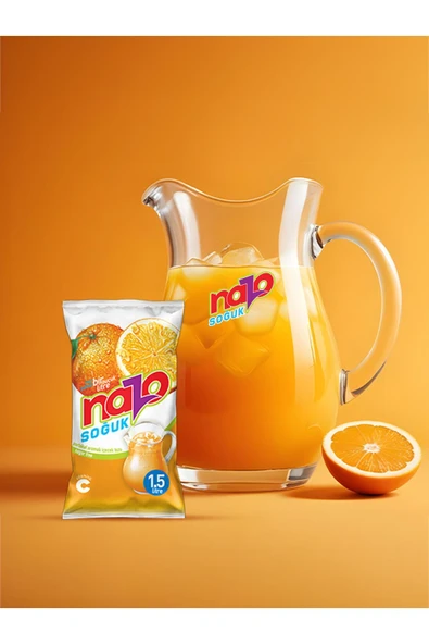 NAZO 9Gr. Portakal Aromalı Toz İçecek 24 Lü - 2