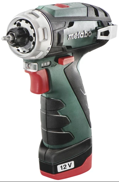Metabo  Akülü Matkap Powermaxx Bs Basix Set 12V + LC 0 Parça - 4