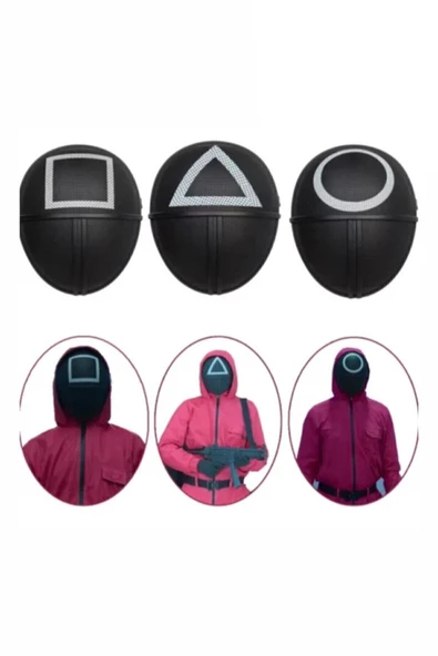 Metaverse Squid Game Asker Maskesi 3'lü  Set - 2