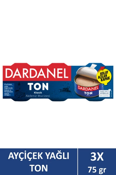 Dardanel Ayçiçek Yağlı Ton Balığı 3x75 gr
