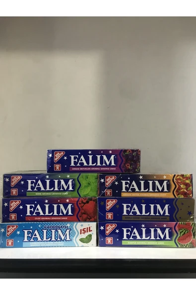 Falım 7 Çeşitten Oluşan 5li 20 Adetli Sakız