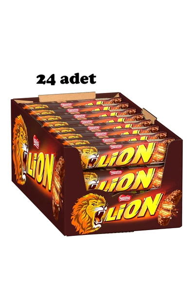 Nestle Lion Single Bar Çikolatalı Çikolatalı Gofret (24 X 42 G) - 1