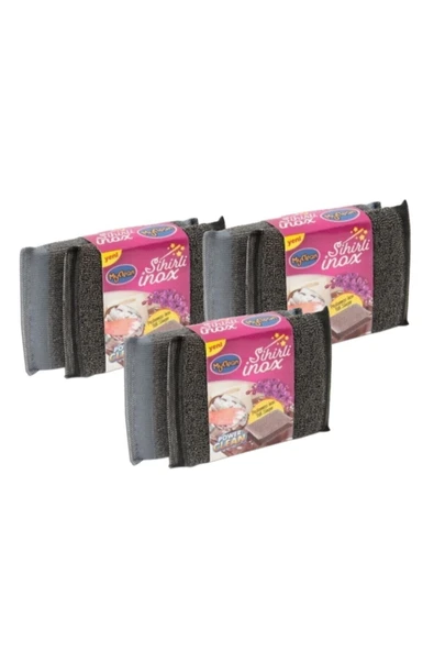 Tutankamon Sihirli Inox Paslanmaz Telli Sünger 2'li X 3 Adet