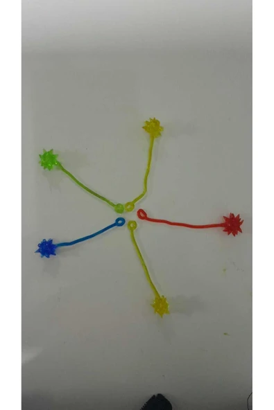 fresh in city Cama Yapışan Elastik Vinil Esnek Topuz Renkli Uzayan Eğlence Parti 1 Adet - 2