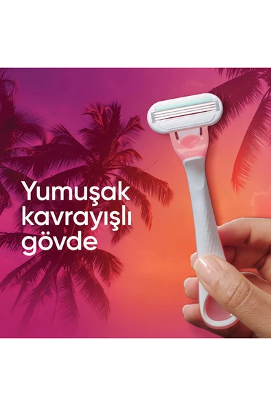 Gillette Venus Smooth Miami 3 Lü - Resim 7