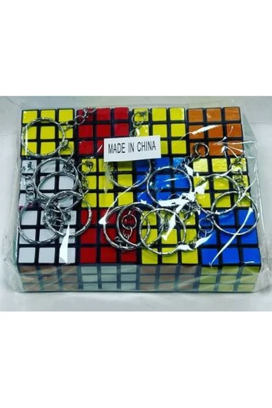 Toys Zeka Küpü Mini Anahtarlık , Zeka Küpü (sabır Küpü) 3x3 Cm - 1 2 Adet Tam Paket - 2