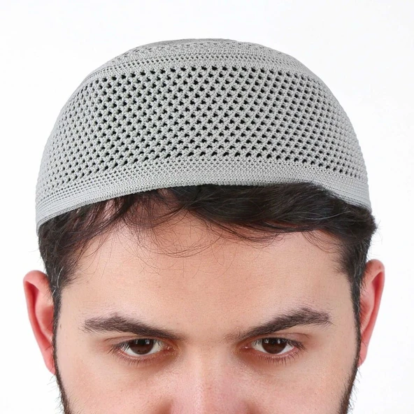 Lüks Nisa Kalıp Takke Gri - 4