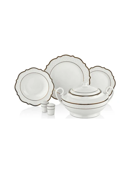 KORKMAZ A8240 ELİZA COLL.60 PRÇ YEMEK TAKIMI - Resim 2