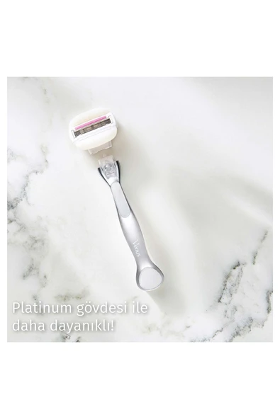 Gillette Venus Comfort Glide Sugarberry Tıraş Makinesi + 1 Adet Başlık - Resim 3