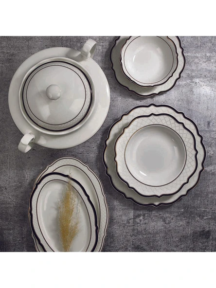 KORKMAZ A8240 ELİZA COLL.60 PRÇ YEMEK TAKIMI - Resim 3