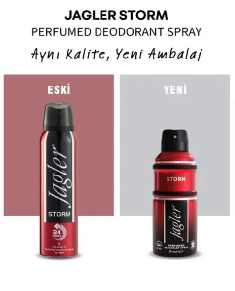 JAGLER DEODORANT STORM 150ML ERKEK ORJINAL ÜRÜN - Resim 2