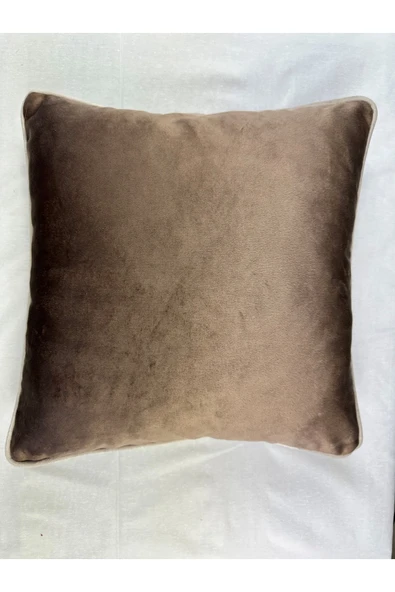 HHKARTS Kadife Biyeli Kırlent Kılıfı 40x40 - Resim 2