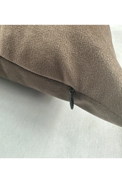 HHKARTS Fermuarlı Kadife Kırlent Kılıfı 40x40 - Resim 7