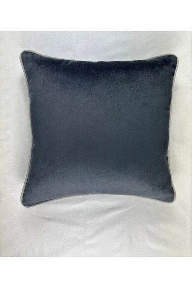 HHKARTS Kadife Biyeli Kırlent Kılıfı 40x40 - Resim 3