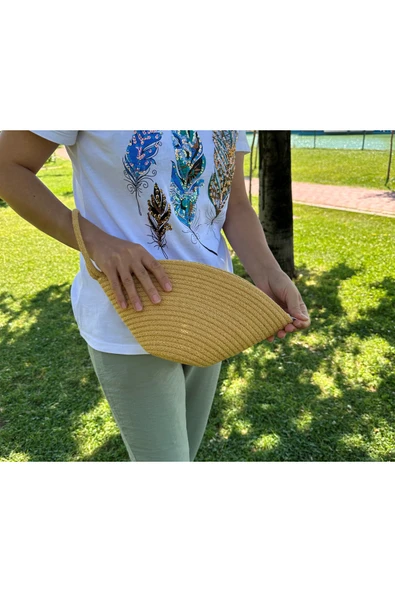 HHKARTS Jüt Midye El Çantası - Resim 2