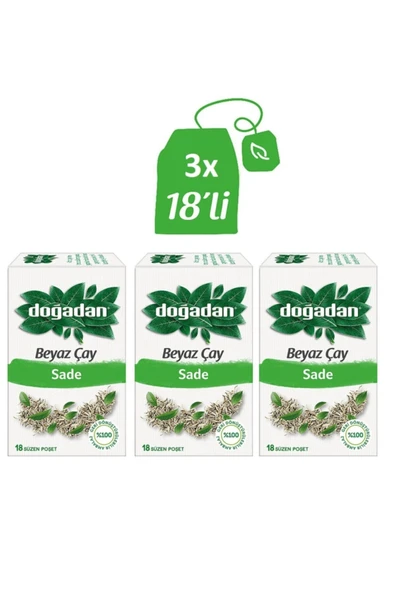 Doğadan Beyaz Çay Sade 28 g x 3 ürün görseli