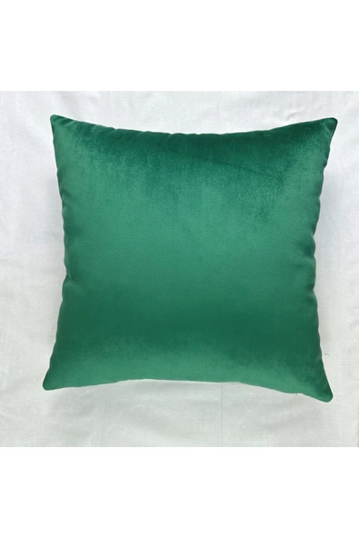 HHKARTS Fermuarlı Kadife Kırlent Kılıfı 40x40 - Resim 2